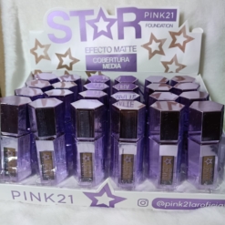 Base de maquillaje PINK 21  FOUNDATION Star acabado mate