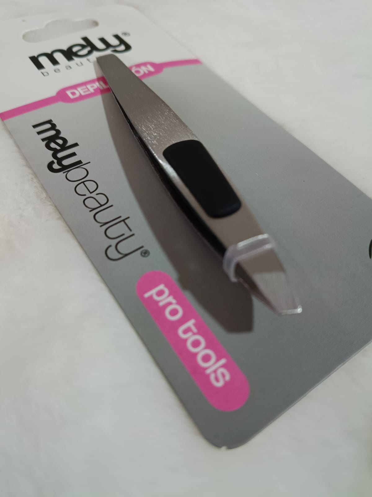 Pinza para depilar Cejas MELY, acero inox - Imagen 2