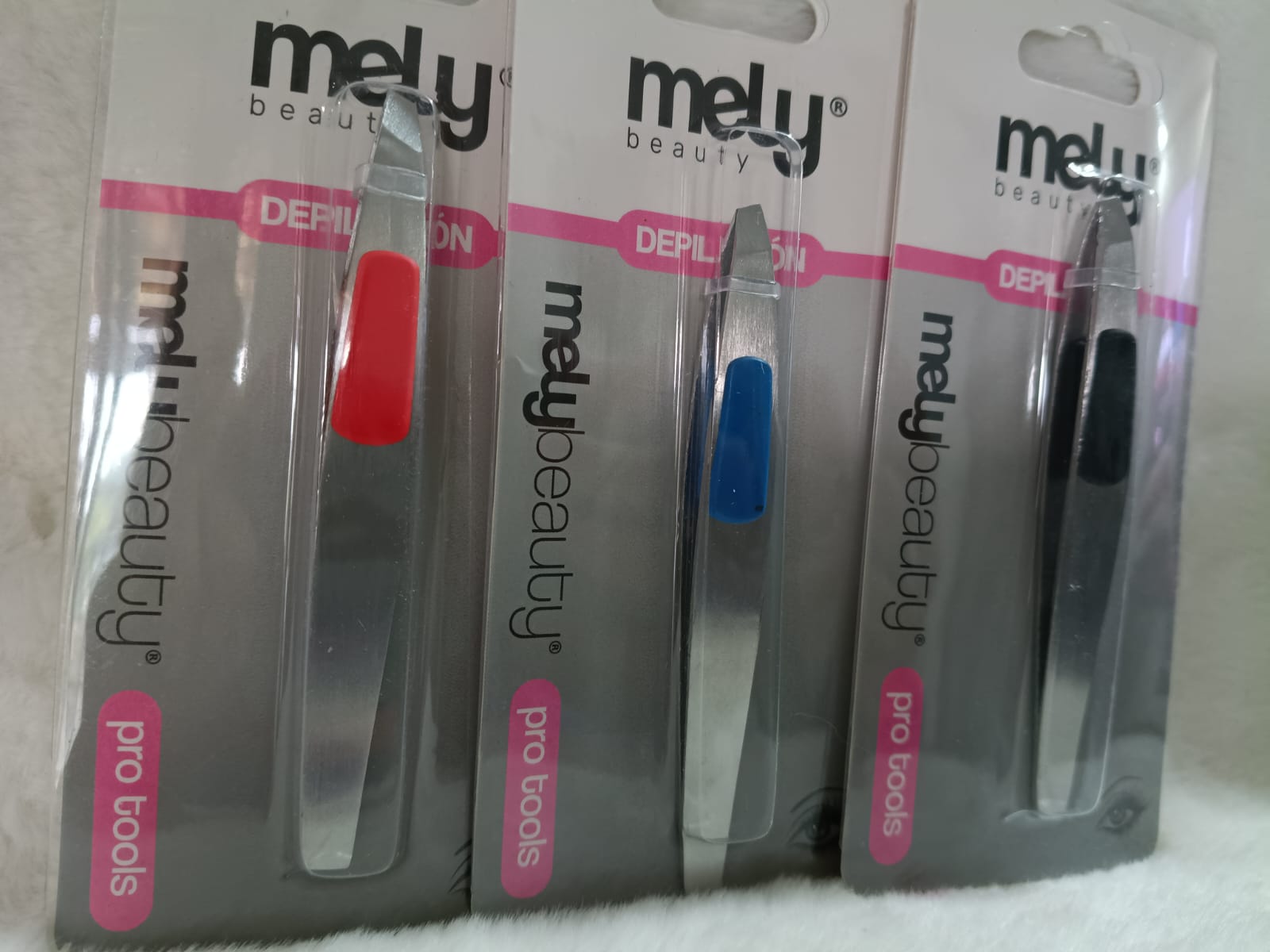 Pinza para depilar Cejas MELY, acero inox