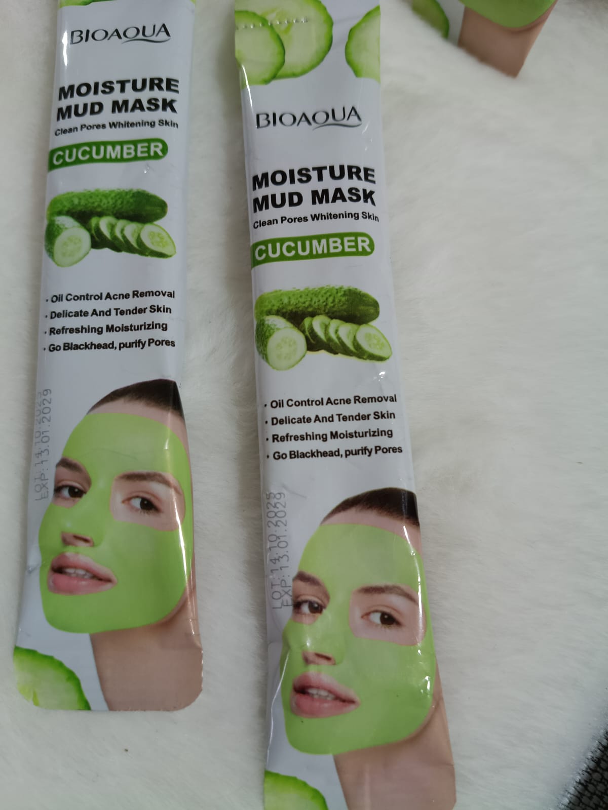 Mascarilla extracto de pepino ,sobre individual BIAQUA Moisture Mud Mask