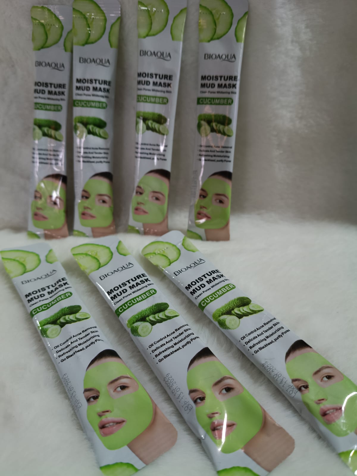 Mascarilla extracto de pepino ,sobre individual BIAQUA Moisture Mud Mask - Imagen 2